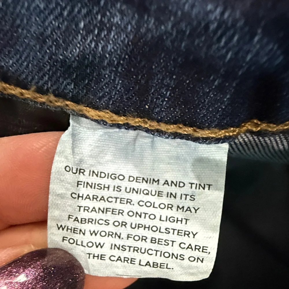 Jones New York Tori Seamless Capri Distressed Denim Blue Jeans Size‎ US 10 NEW - Picture 9 of 9